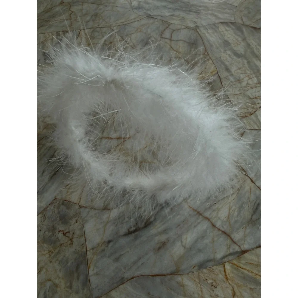 White Feather Angel Halo Headband‎ Costume Accessory Marabou Ethereal White